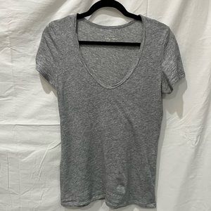 J. Crew Size Small Basic Heather Gray Short Sleeve Shirt